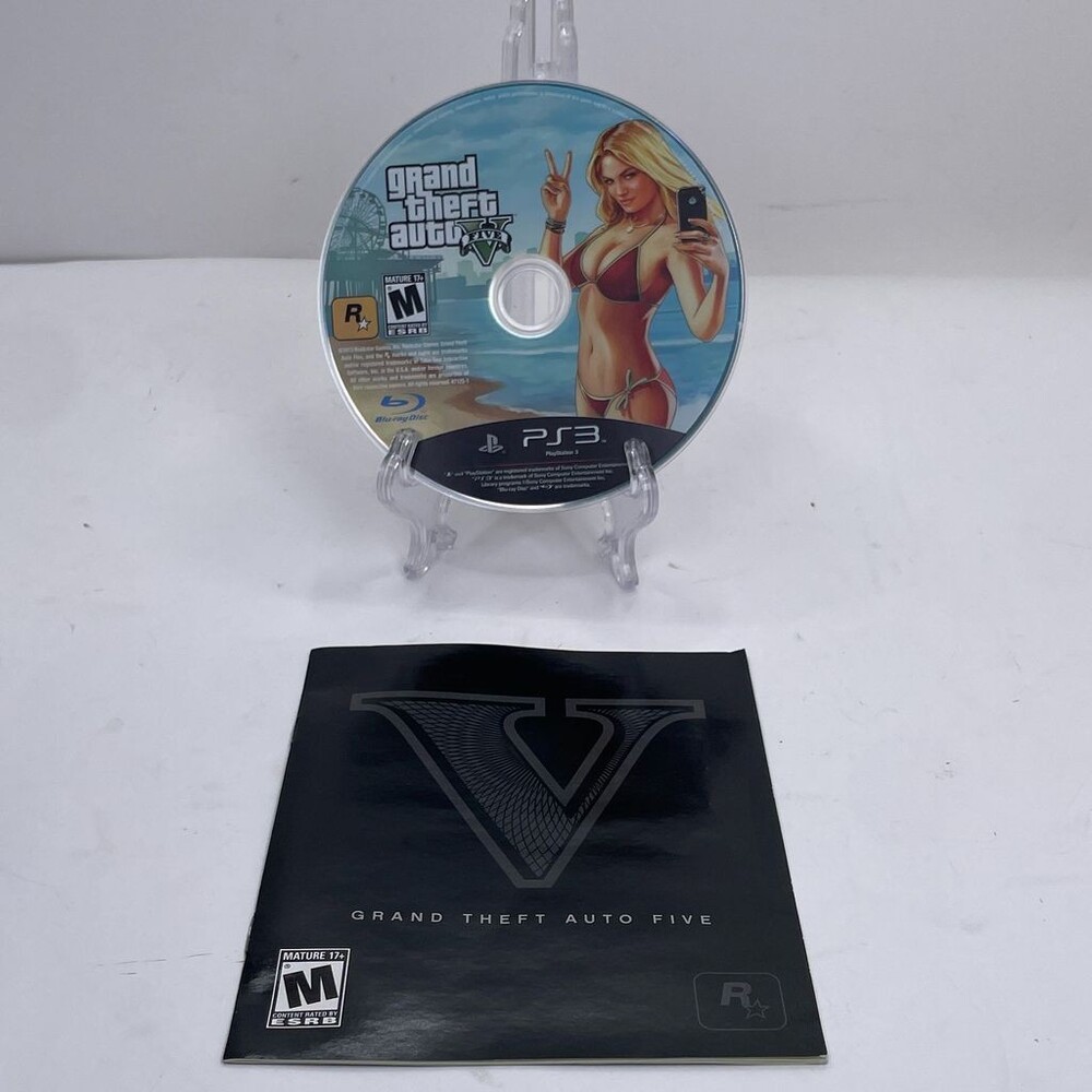 Grand Theft Auto V 5 GTA V (Sony PlayStation 3, 2013) Complete W/ Manual
